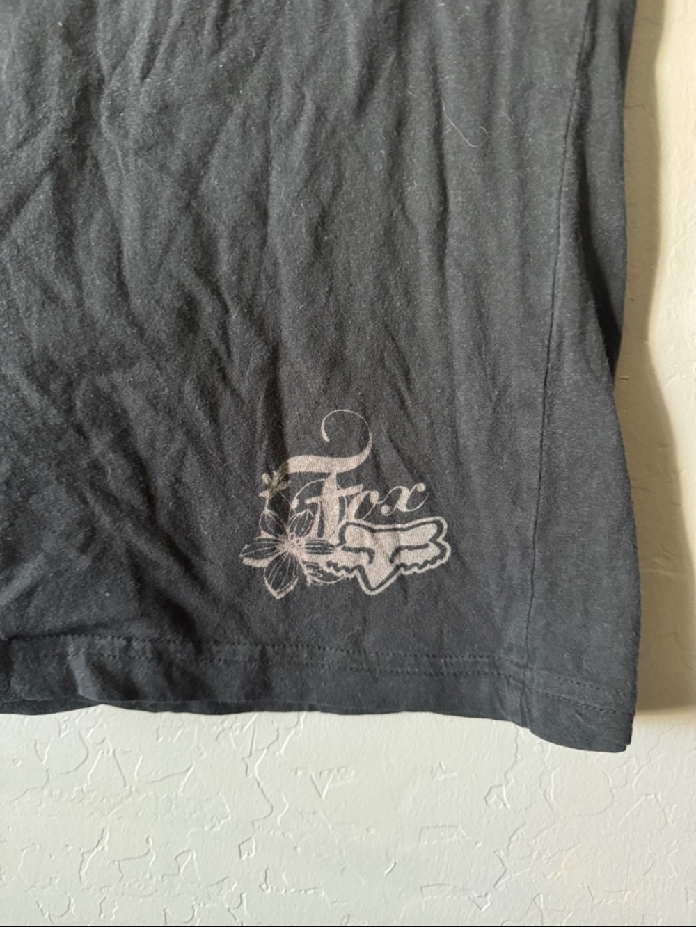 Fox Black Graphic Short-Sleeve Tee with Pink Blue Yellow Accents - Picture 6 of 6